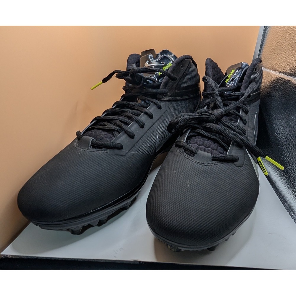 Nike Alpha Talon Elite Football Cleats Men 12.5 Black & Yellow 512482-001